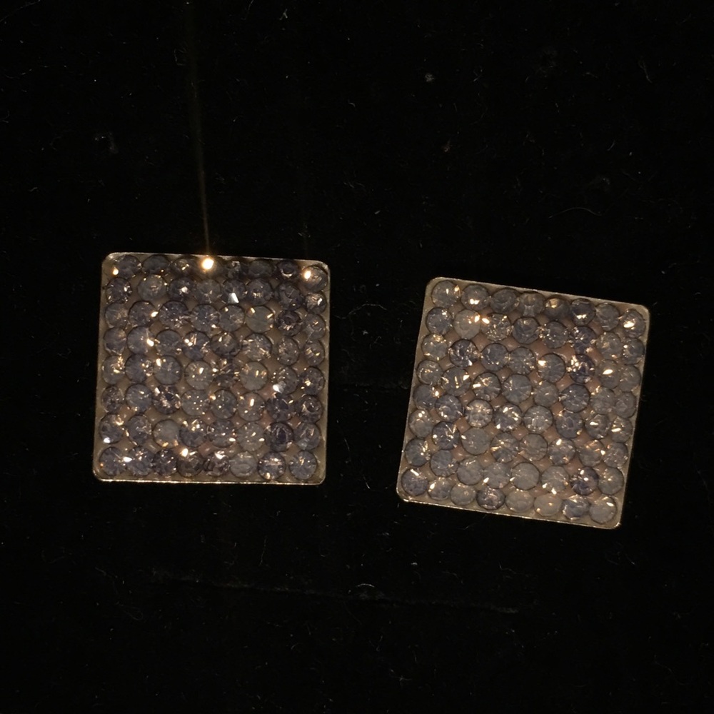 Square earring rhinestone crystal Swarovsky
